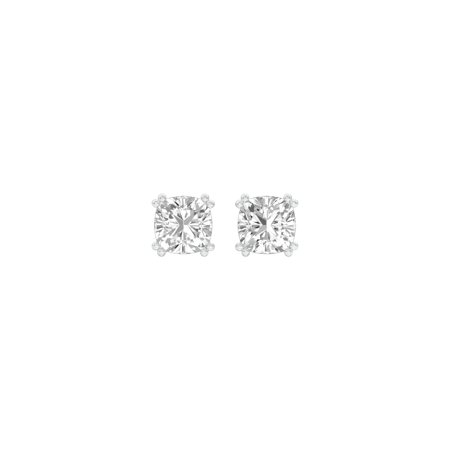 Sweet Cuts Diamond Stud Earrings 18 KT / White Gold