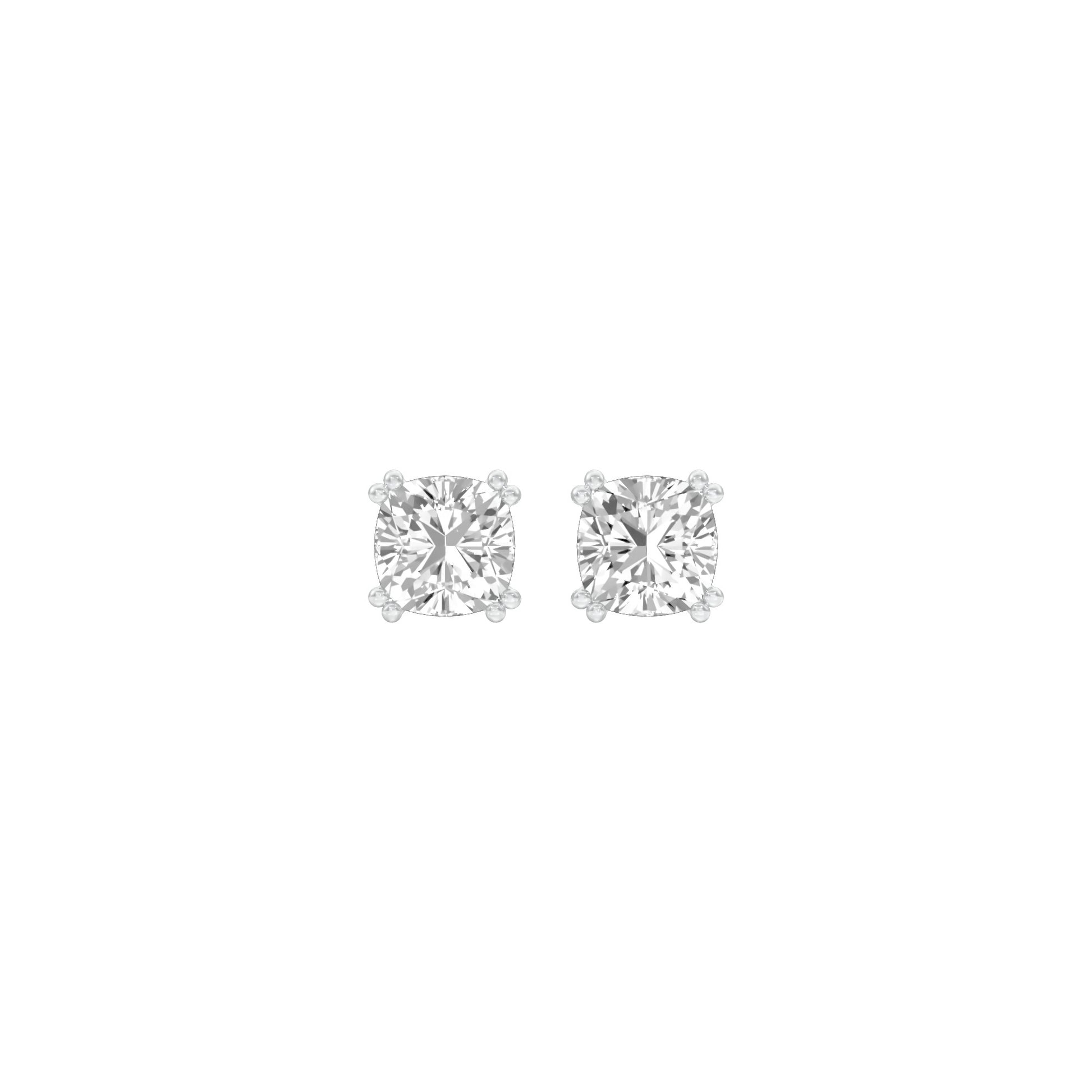 Sweet Cuts Diamond Stud Earrings 18 KT / White Gold