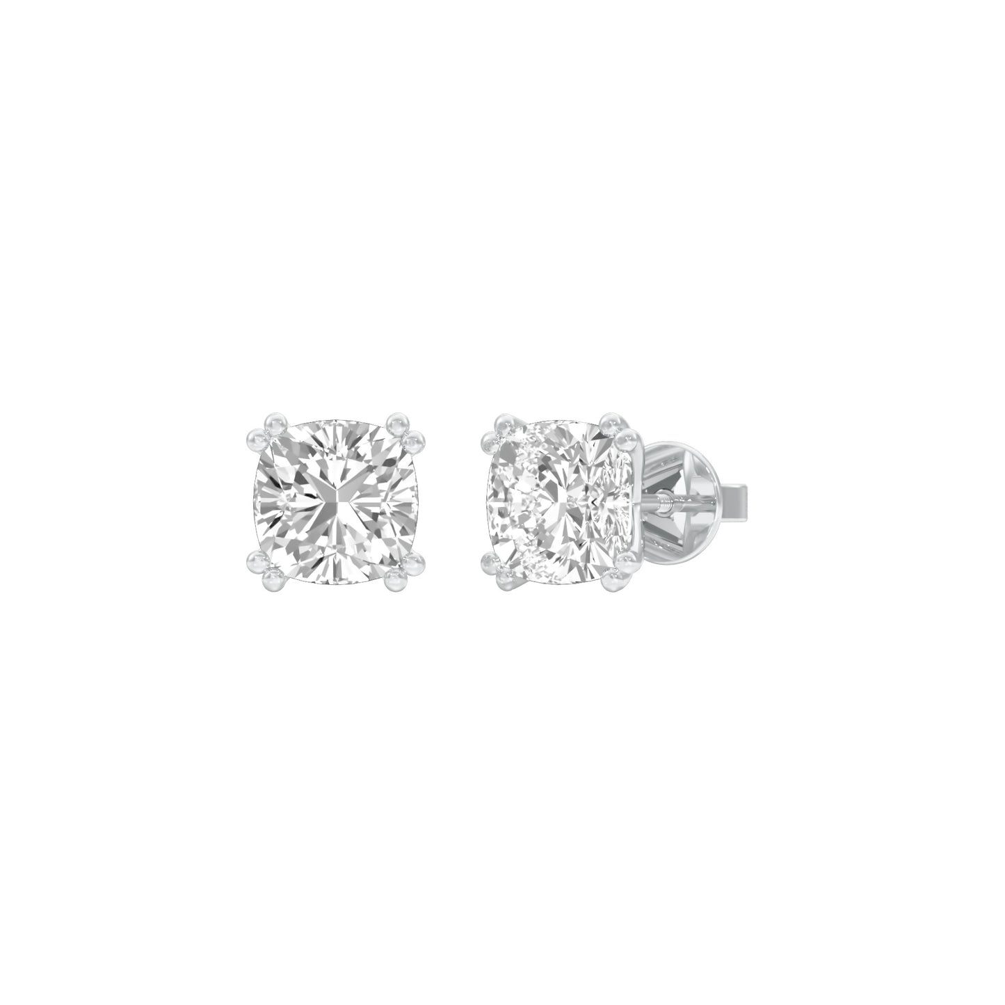 Sweet Cuts Diamond Stud Earrings 18 KT / White Gold