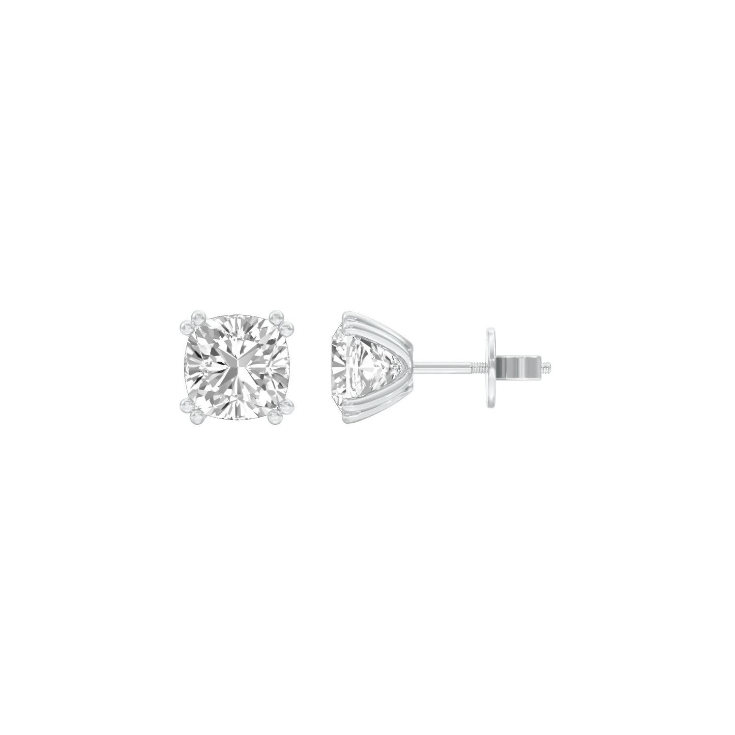 Sweet Cuts Diamond Stud Earrings 18 KT / White Gold