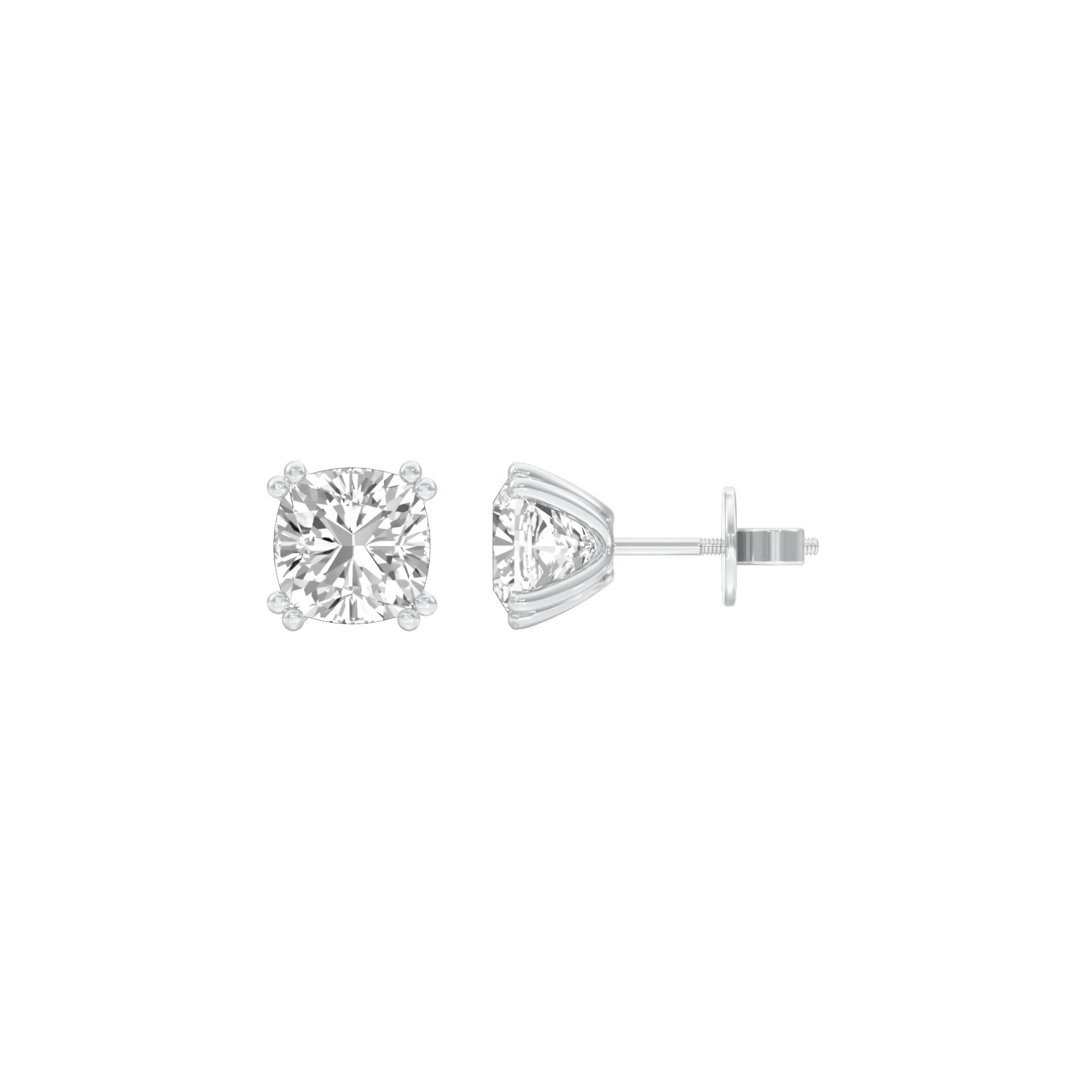 Sweet Cuts Diamond Stud Earrings 18 KT / White Gold