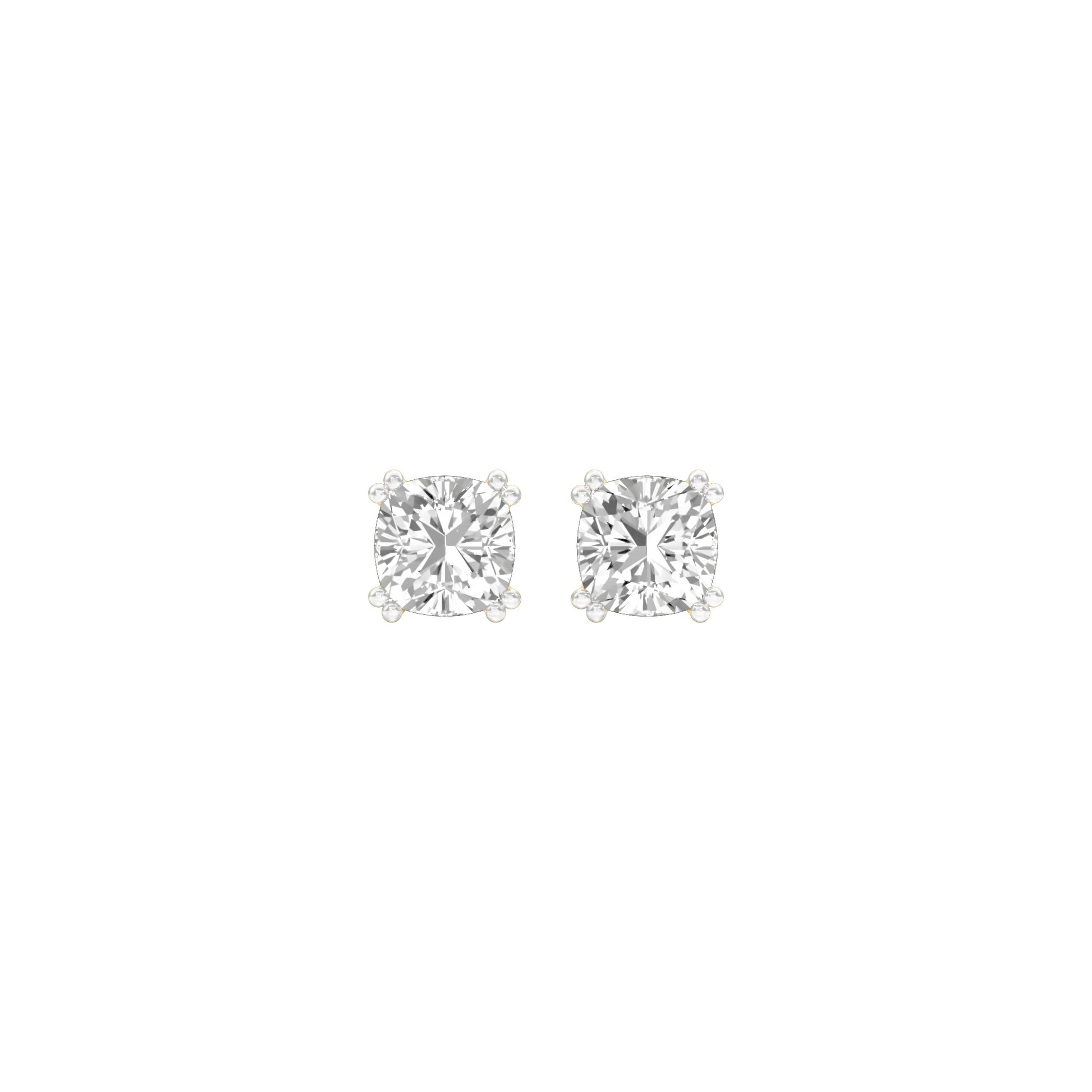 Sweet Cuts Diamond Stud Earrings 18 KT / Yellow Gold