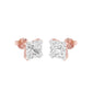 Sharp Spark Diamond Stud Earrings 18 KT / Rose Gold