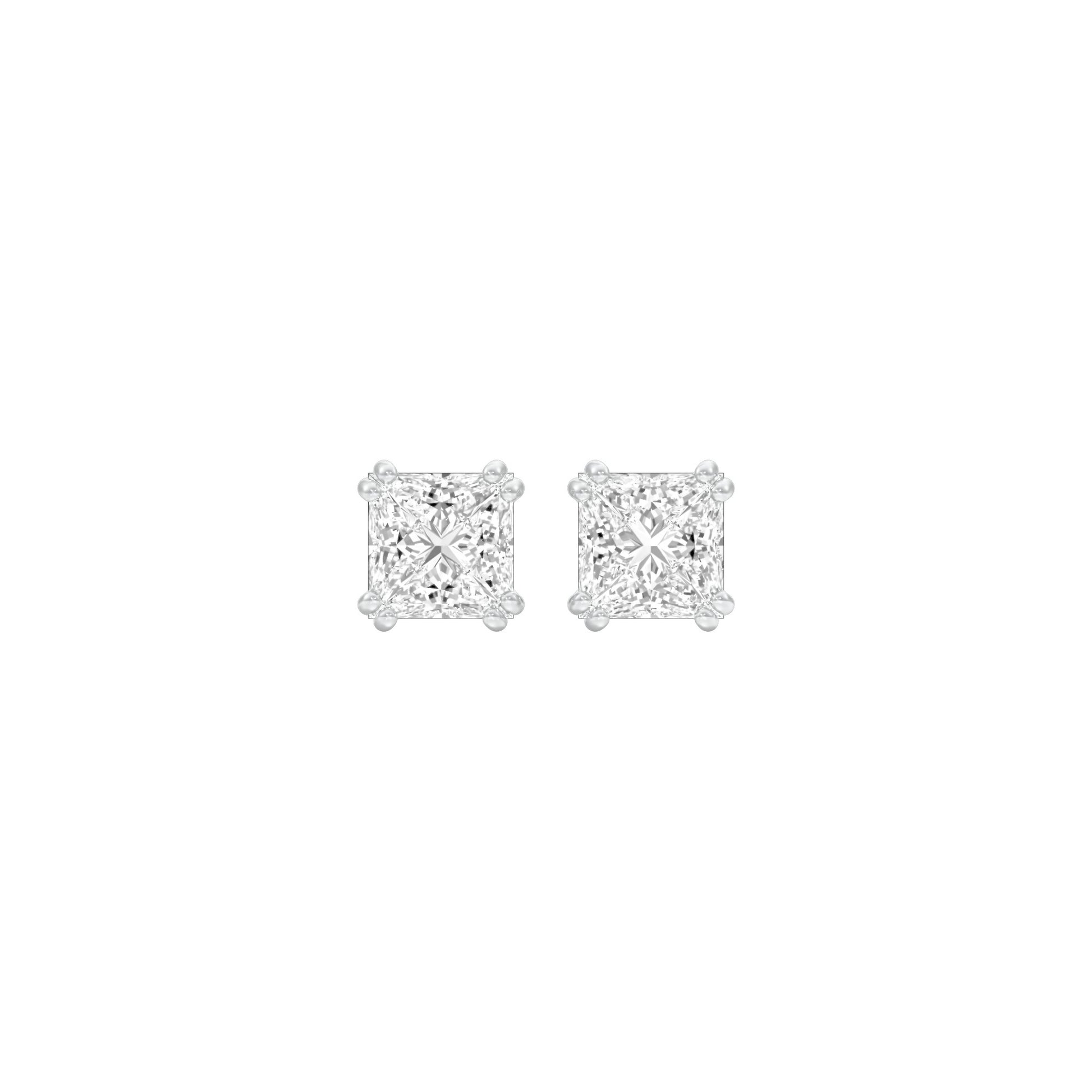 Sharp Spark Diamond Stud Earrings 18 KT / White Gold