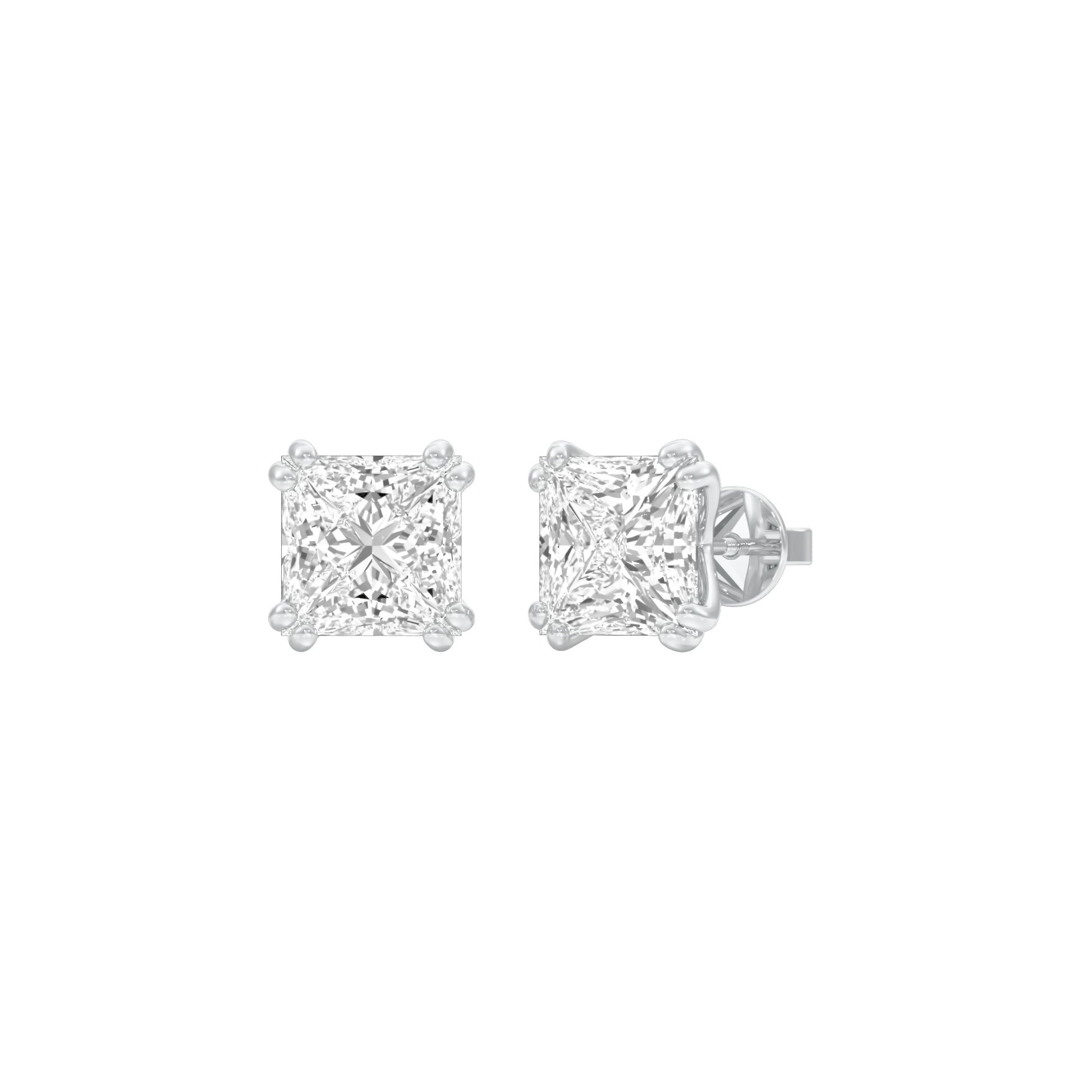 Sharp Spark Diamond Stud Earrings 18 KT / White Gold