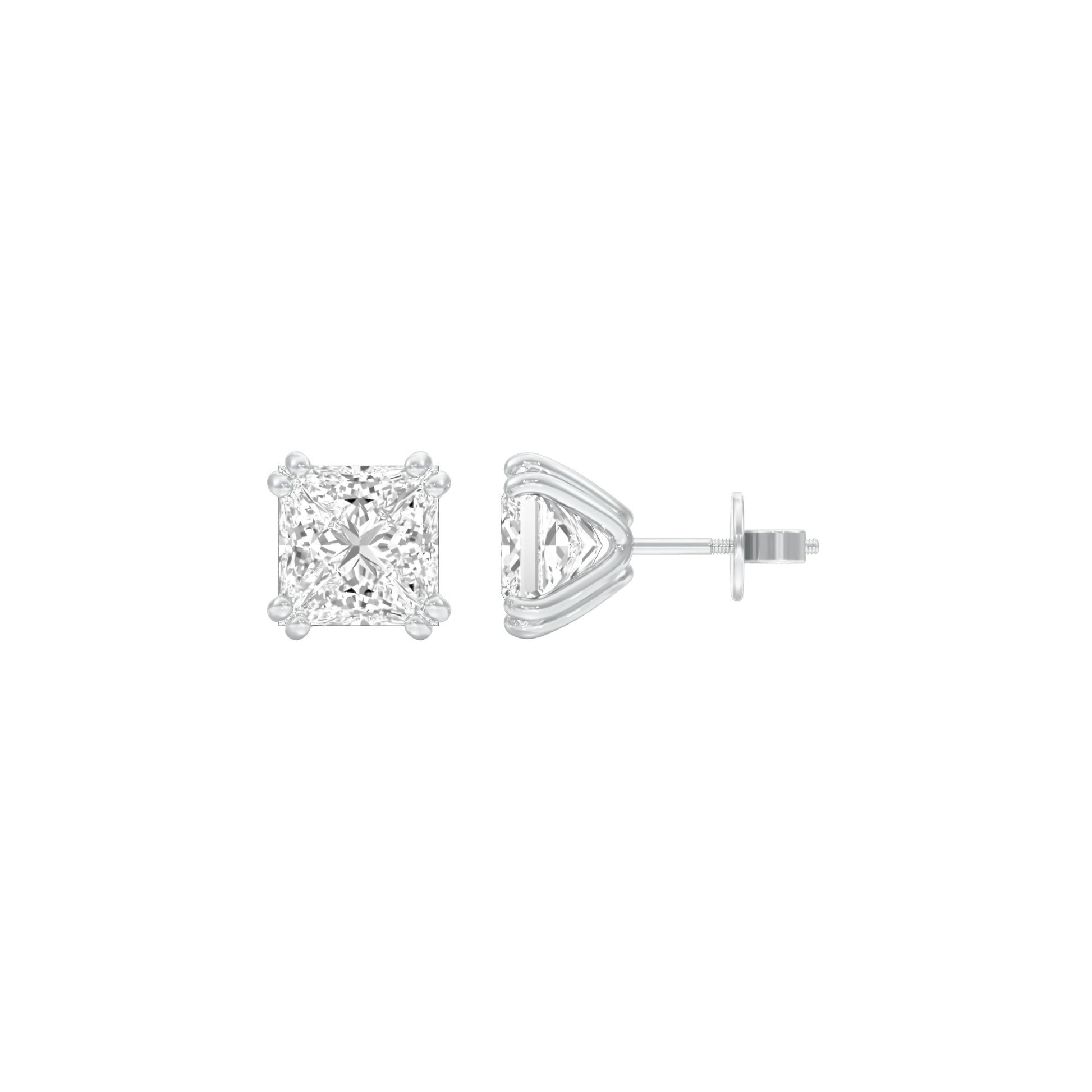 Sharp Spark Diamond Stud Earrings 18 KT / White Gold