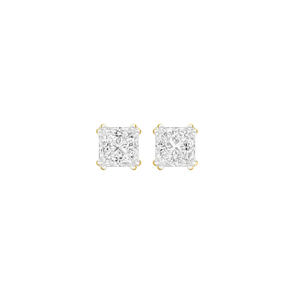 Sharp Spark Diamond Stud Earrings 18 KT / Yellow Gold