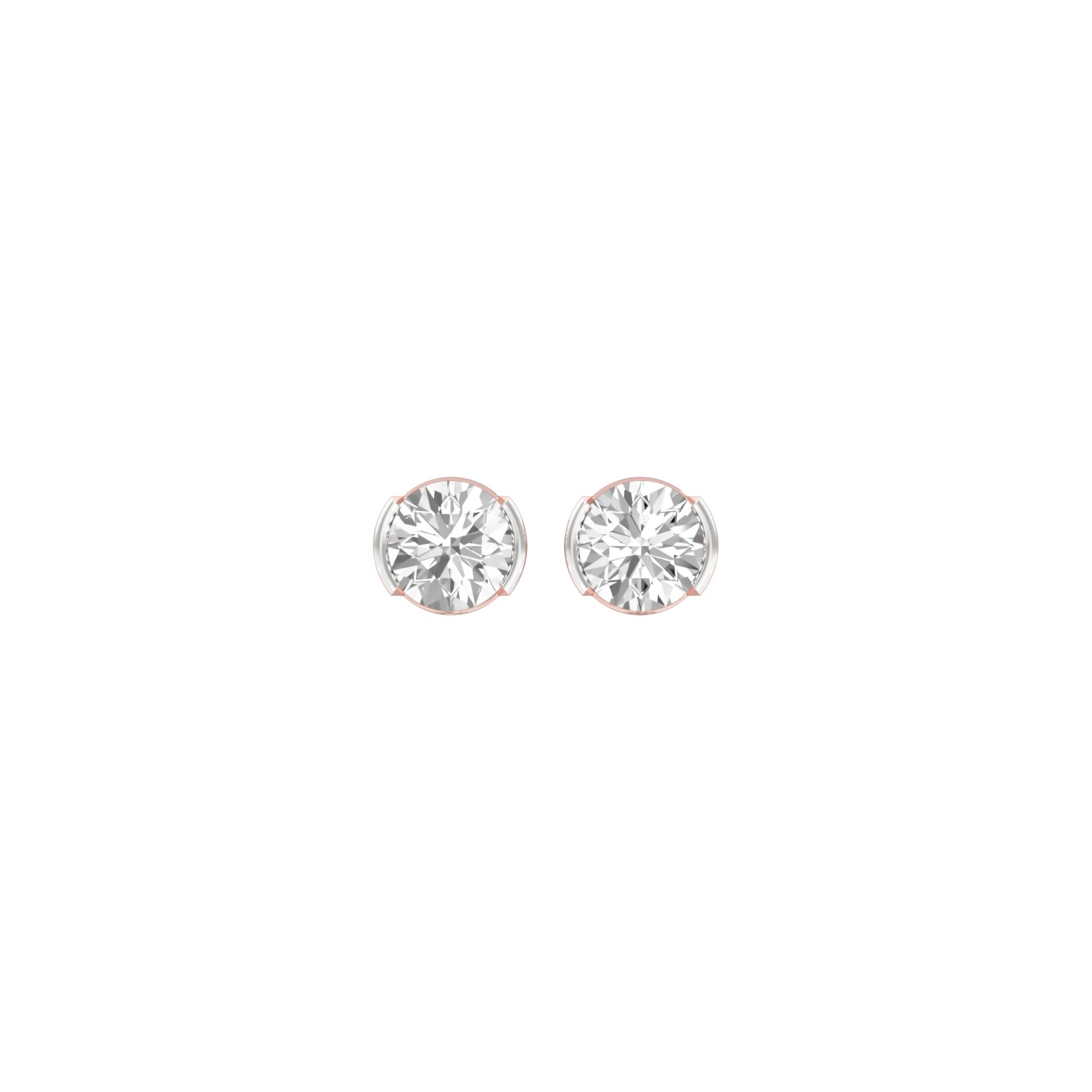 North Starlets Diamond Stud Earrings 18 KT / Rose Gold
