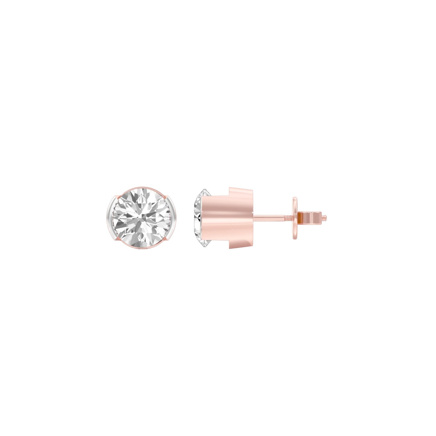 North Starlets Diamond Stud Earrings 18 KT / Rose Gold