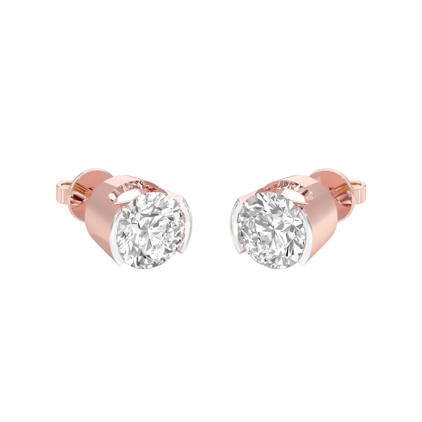 North Starlets Diamond Stud Earrings 18 KT / Rose Gold
