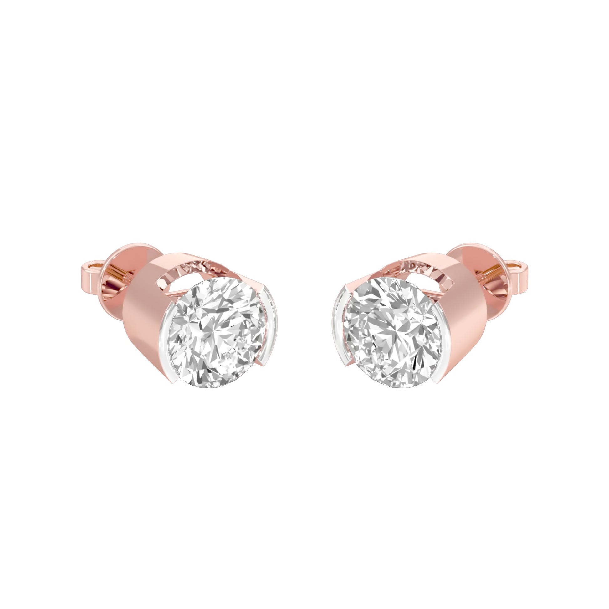 North Starlets Diamond Stud Earrings 18 KT / Rose Gold