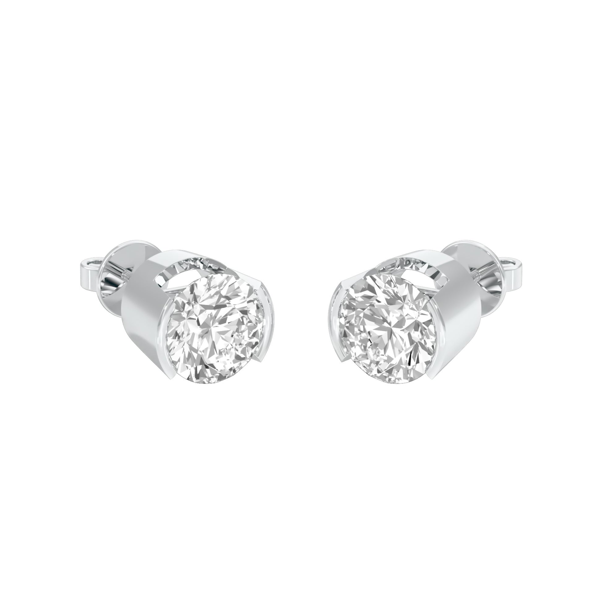 North Starlets Diamond Stud Earrings 18 KT / White Gold