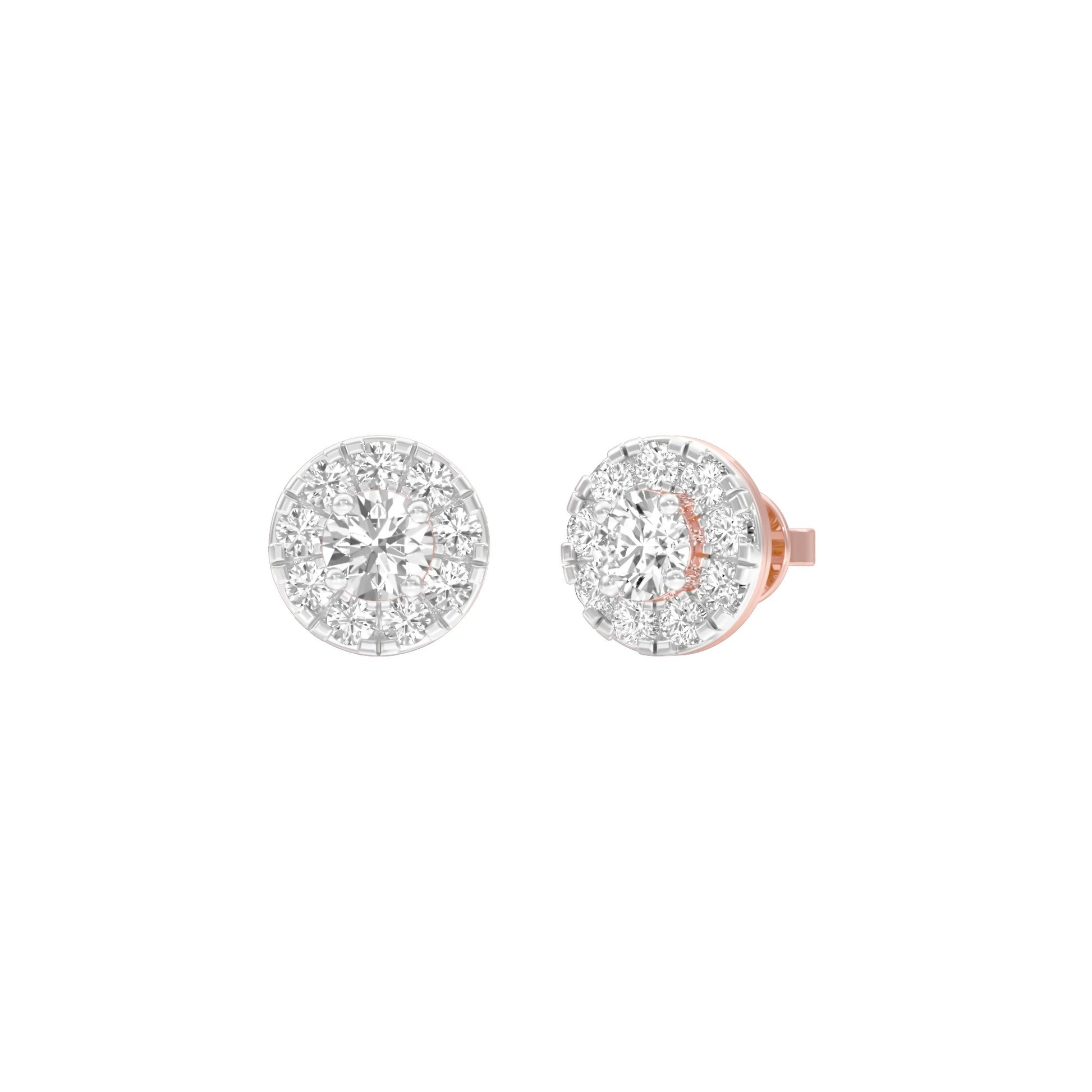 Supernova Minis Diamond Stud Earrings 18 KT / Rose Gold