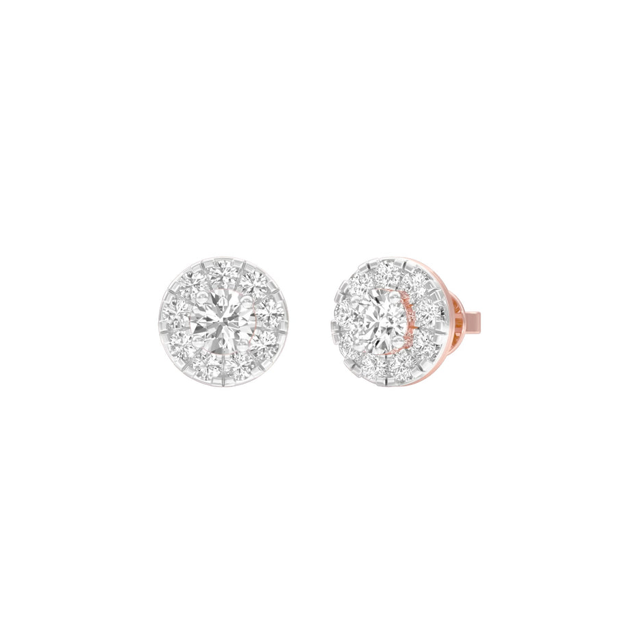 Supernova Minis Diamond Stud Earrings 18 KT / Rose Gold