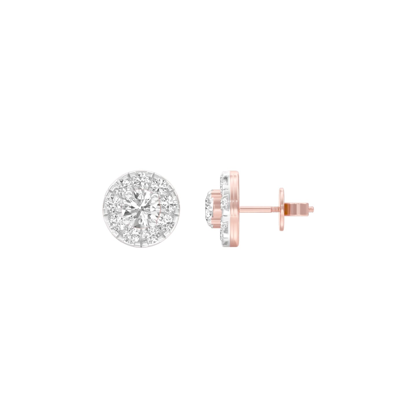 Supernova Minis Diamond Stud Earrings 18 KT / Rose Gold
