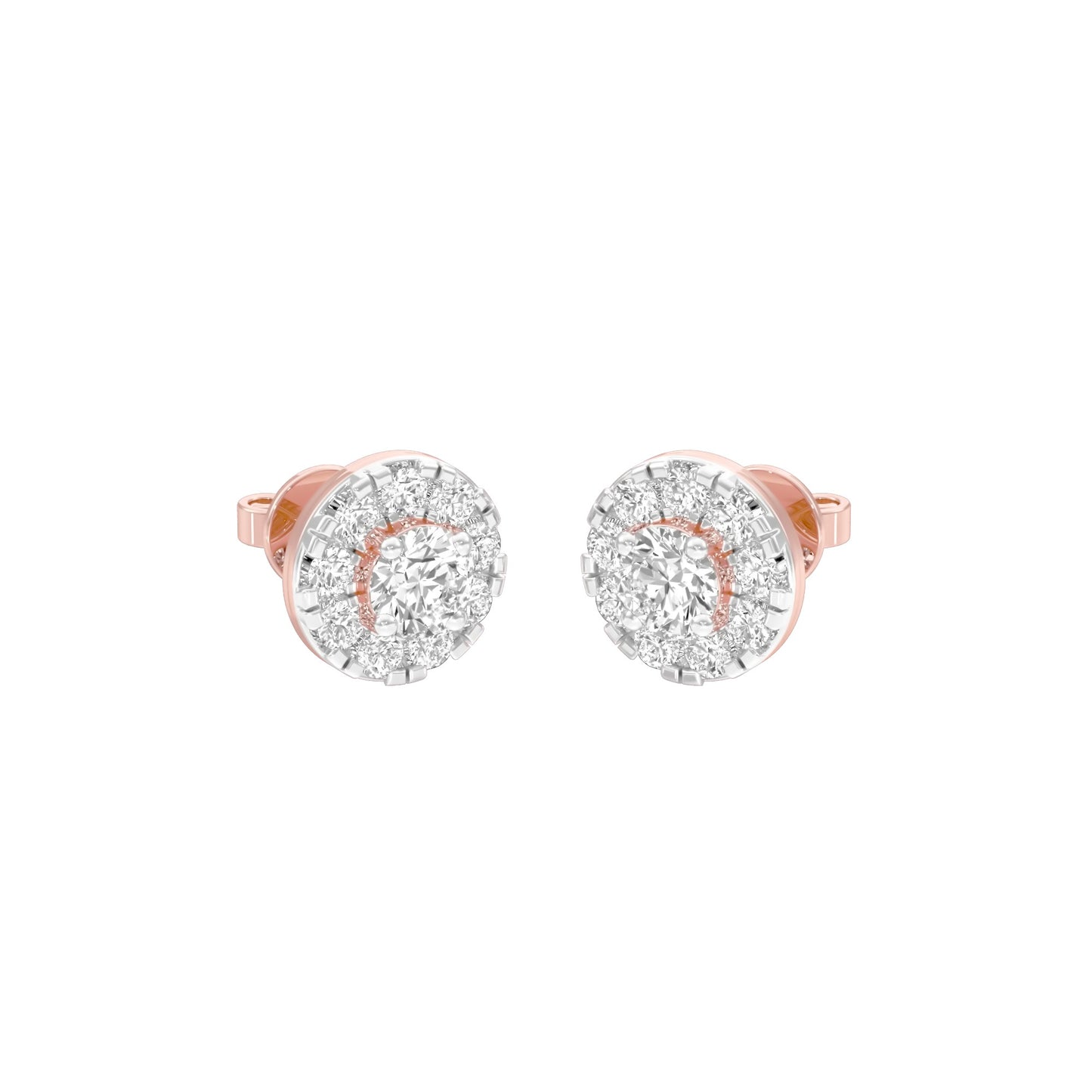 Supernova Minis Diamond Stud Earrings 18 KT / Rose Gold