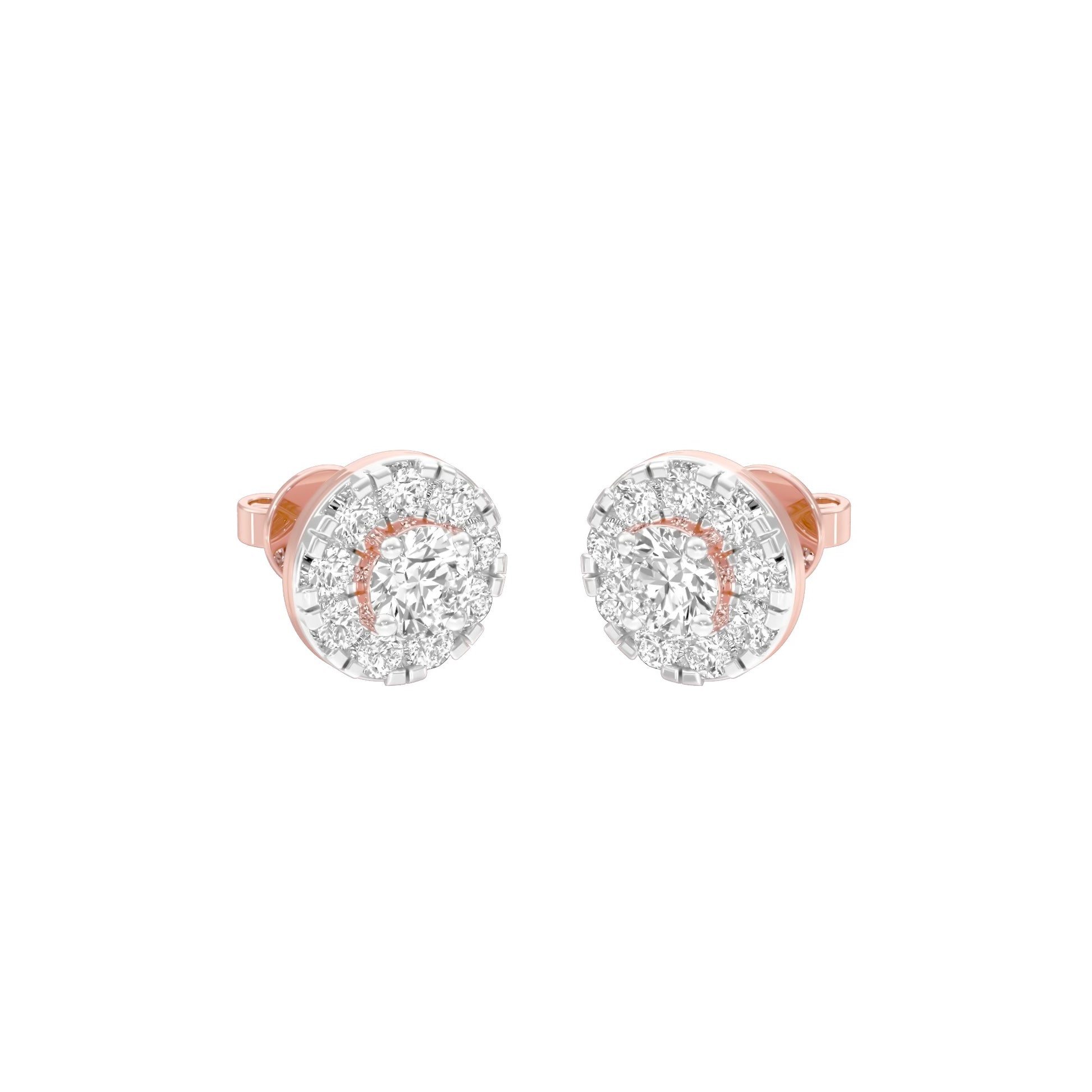 Supernova Minis Diamond Stud Earrings 18 KT / Rose Gold