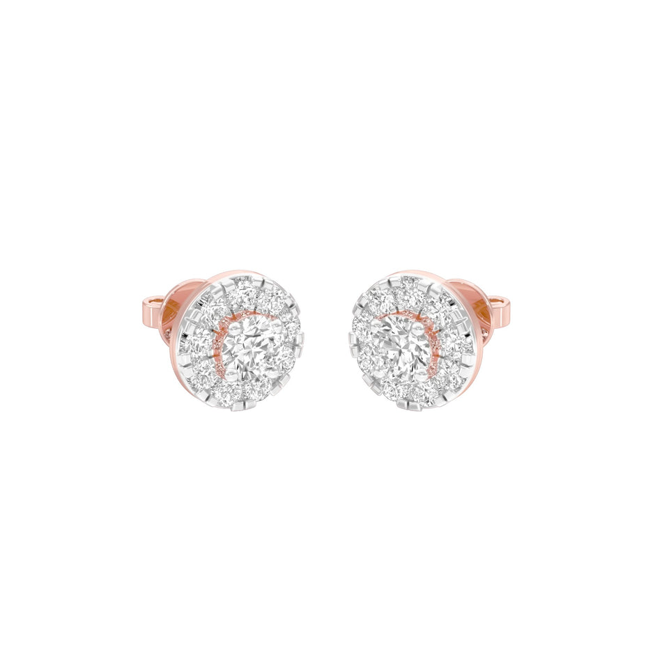 Supernova Minis Diamond Stud Earrings 18 KT / Rose Gold