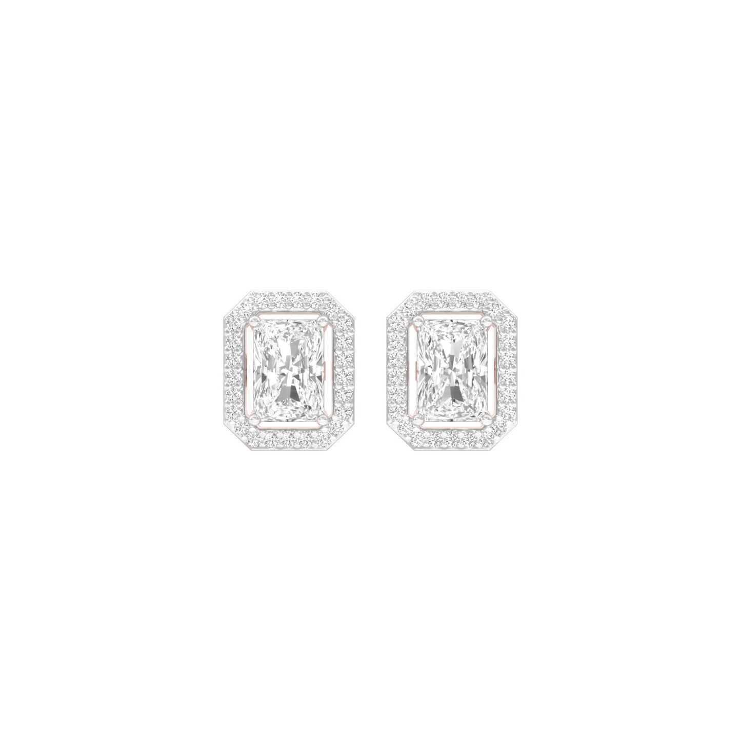 Crush Cuts Diamond Stud Earrings 18 KT / Rose Gold