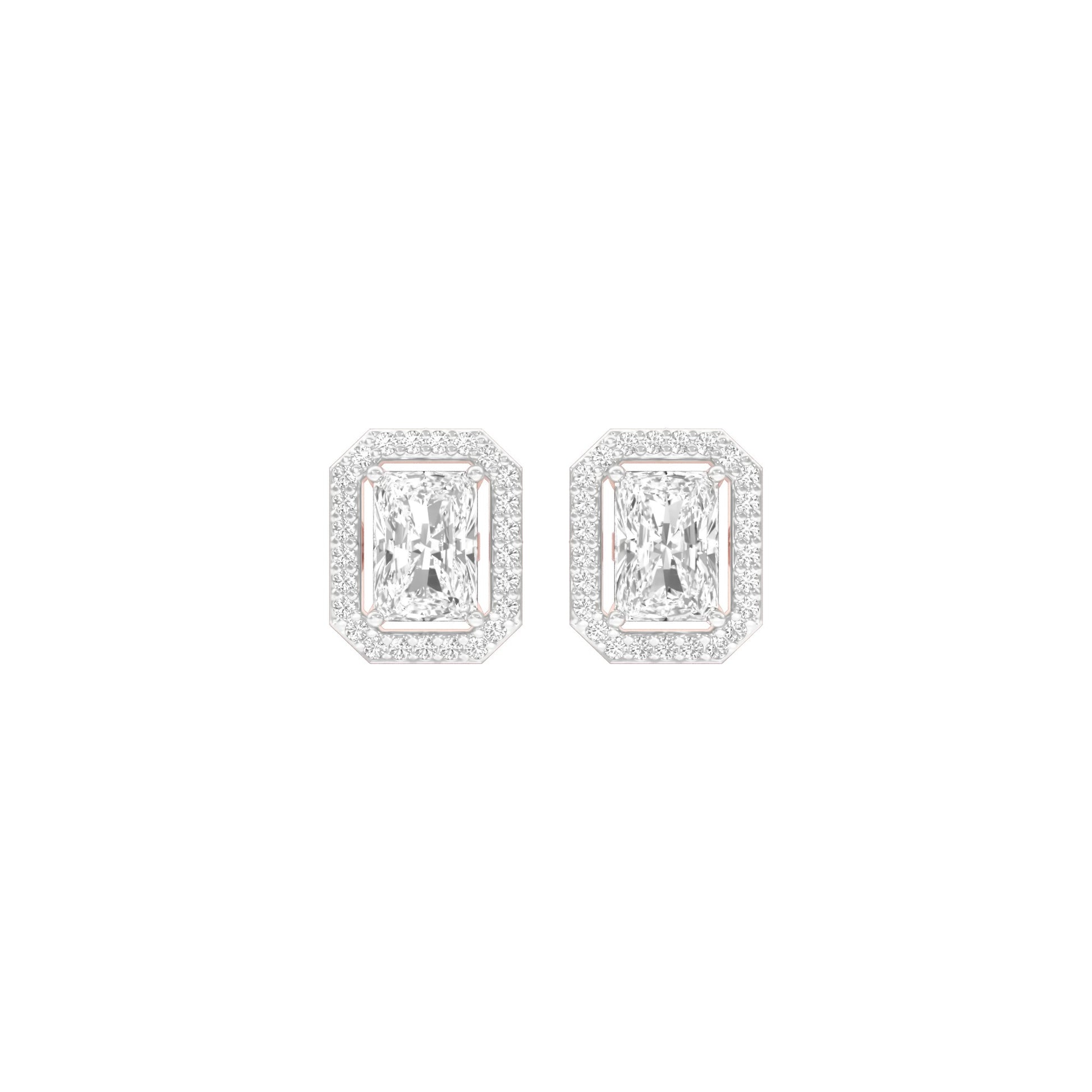 Crush Cuts Diamond Stud Earrings 18 KT / Rose Gold