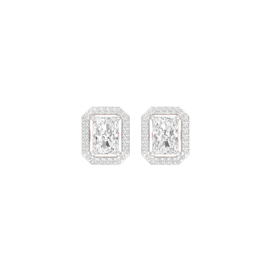 Crush Cuts Diamond Stud Earrings 18 KT / Rose Gold