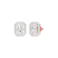Crush Cuts Diamond Stud Earrings 18 KT / Rose Gold