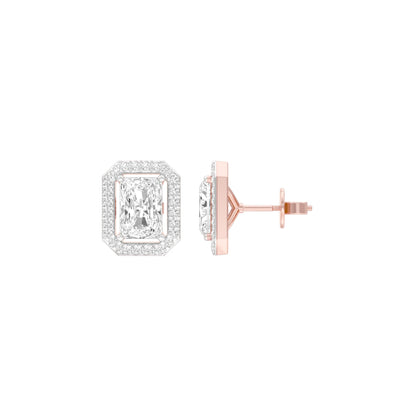 Crush Cuts Diamond Stud Earrings 18 KT / Rose Gold