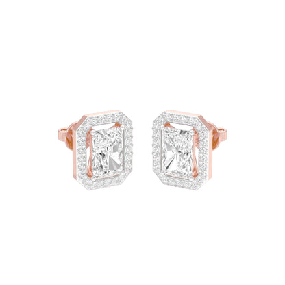 Crush Cuts Diamond Stud Earrings 18 KT / Rose Gold