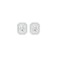 Crush Cuts Diamond Stud Earrings 18 KT / White Gold
