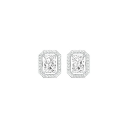 Crush Cuts Diamond Stud Earrings 18 KT / White Gold