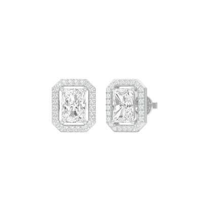 Crush Cuts Diamond Stud Earrings 18 KT / White Gold