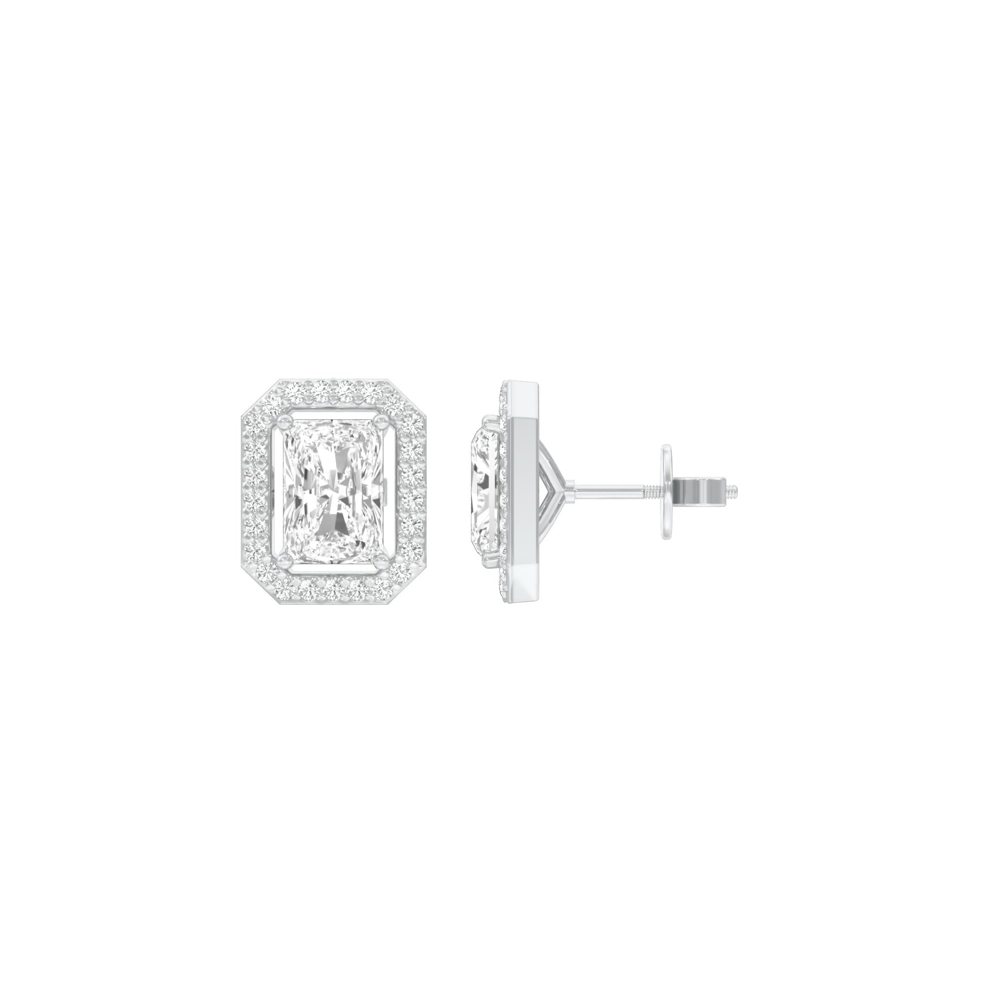 Crush Cuts Diamond Stud Earrings 18 KT / White Gold