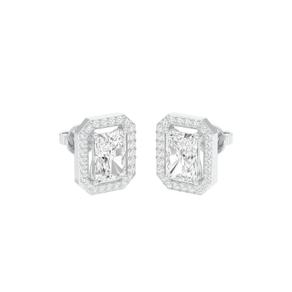 Crush Cuts Diamond Stud Earrings 18 KT / White Gold