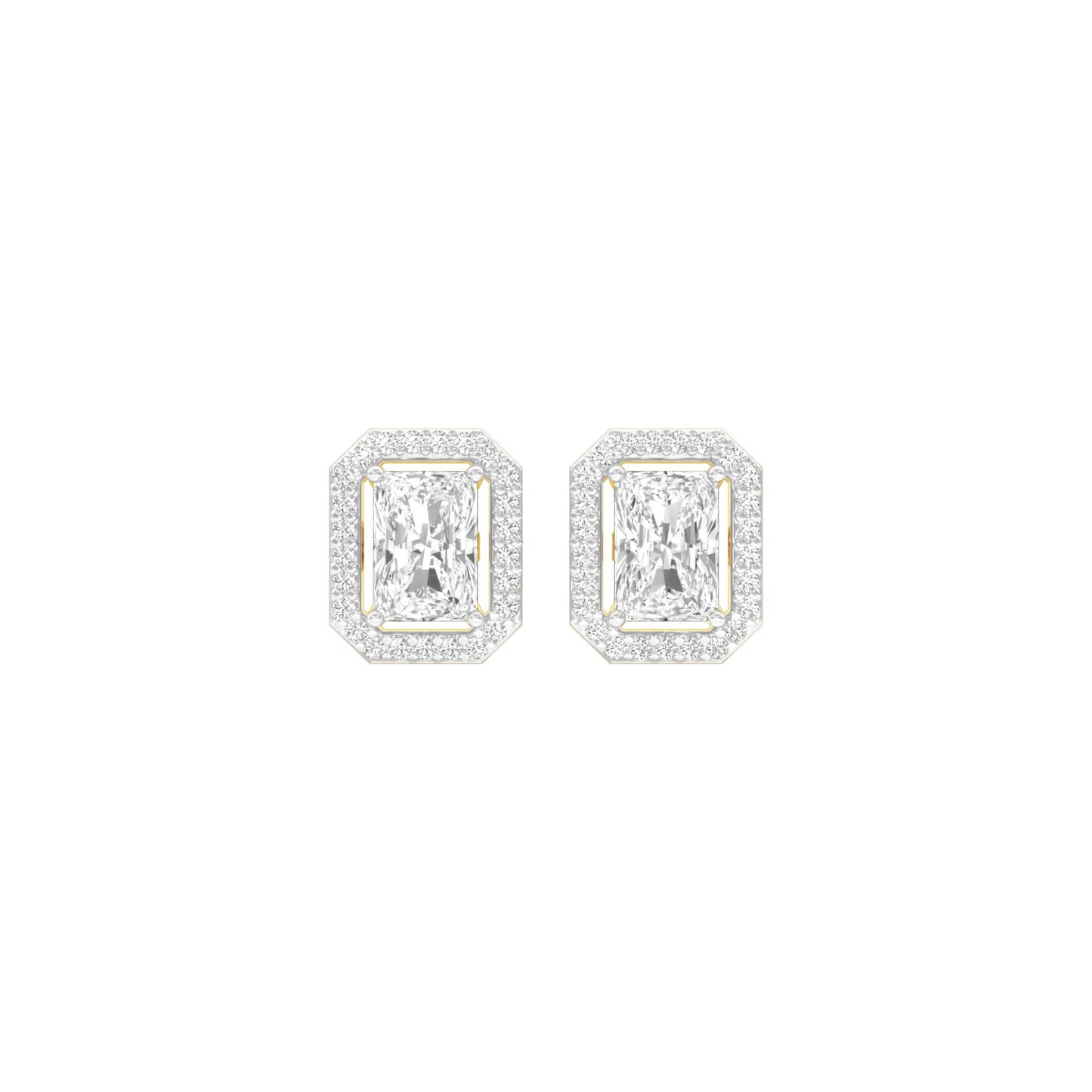 Crush Cuts Diamond Stud Earrings 18 KT / Yellow Gold