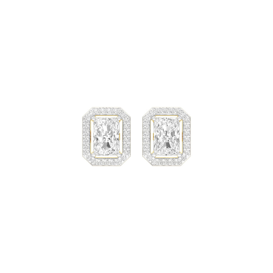 Crush Cuts Diamond Stud Earrings 18 KT / Yellow Gold