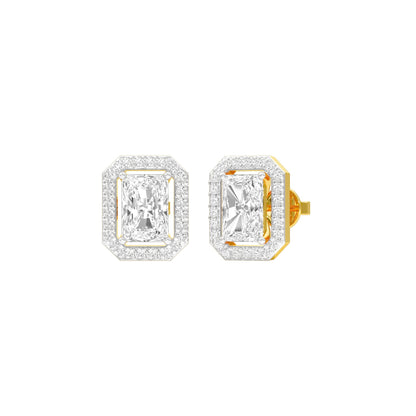 Crush Cuts Diamond Stud Earrings 18 KT / Yellow Gold
