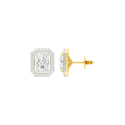 Crush Cuts Diamond Stud Earrings 18 KT / Yellow Gold