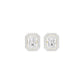 Emerald Window Diamond Stud Earrings 18 KT / Yellow Gold
