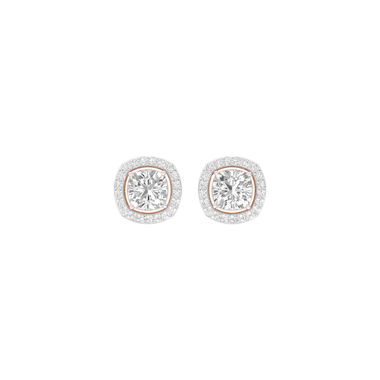 Little Luxe Diamond Stud Earrings 18 KT / Rose Gold