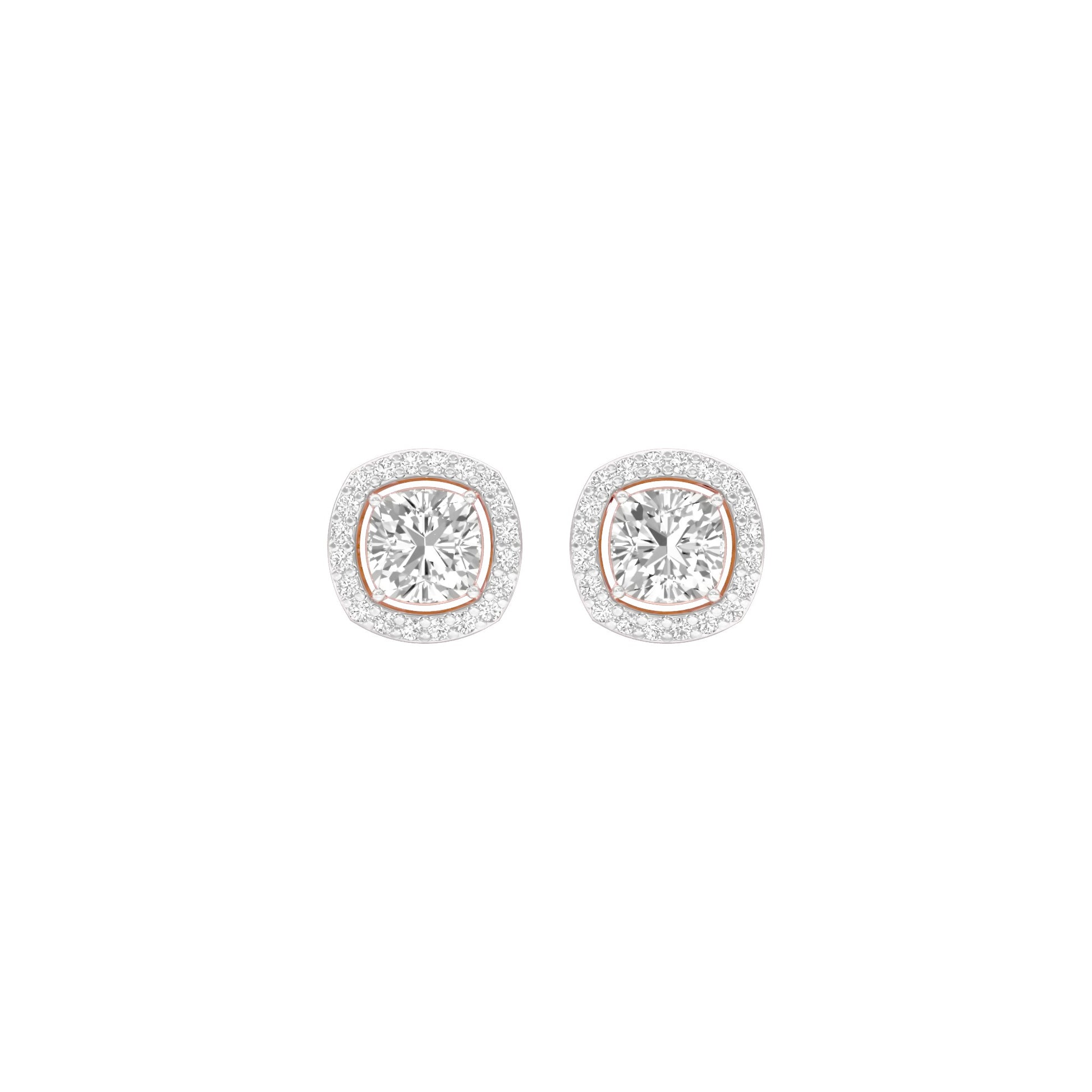 Little Luxe Diamond Stud Earrings 18 KT / Rose Gold