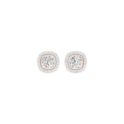 Little Luxe Diamond Stud Earrings 18 KT / Rose Gold