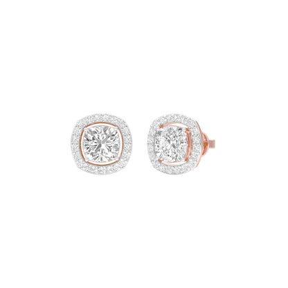 Little Luxe Diamond Stud Earrings 18 KT / Rose Gold