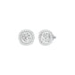 Little Luxe Diamond Stud Earrings 18 KT / White Gold