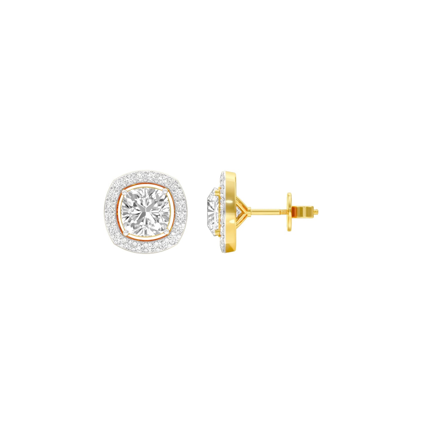 Little Luxe Diamond Stud Earrings 18 KT / Yellow Gold
