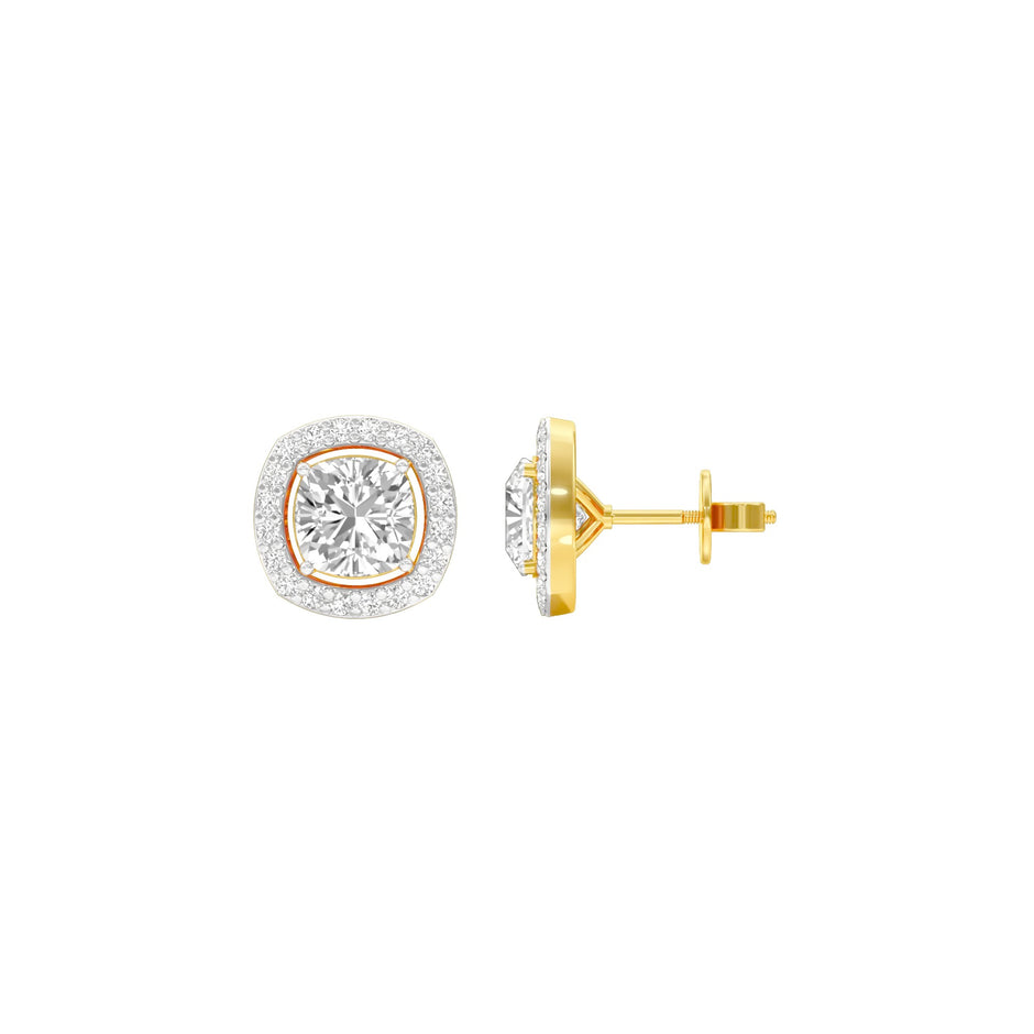 Little Luxe Diamond Stud Earrings 18 KT / Yellow Gold