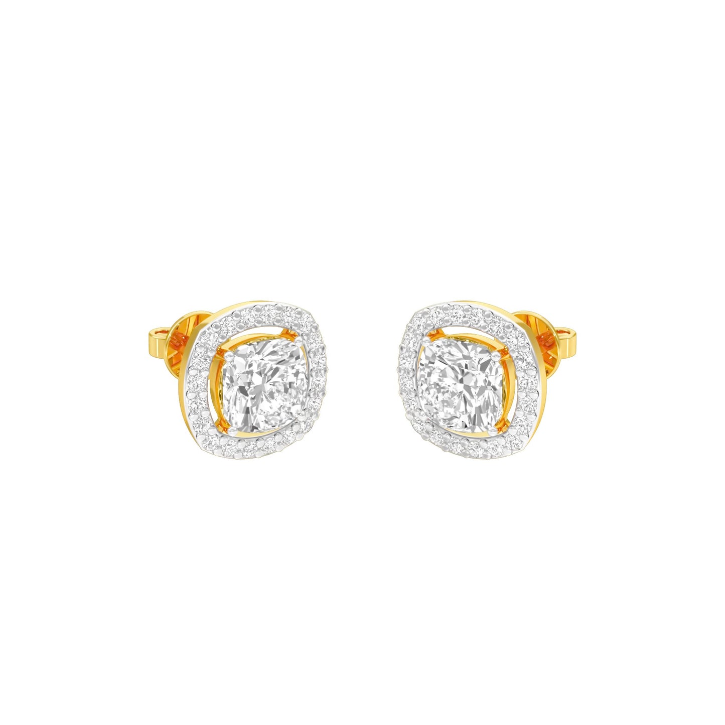 Little Luxe Diamond Stud Earrings 18 KT / Yellow Gold