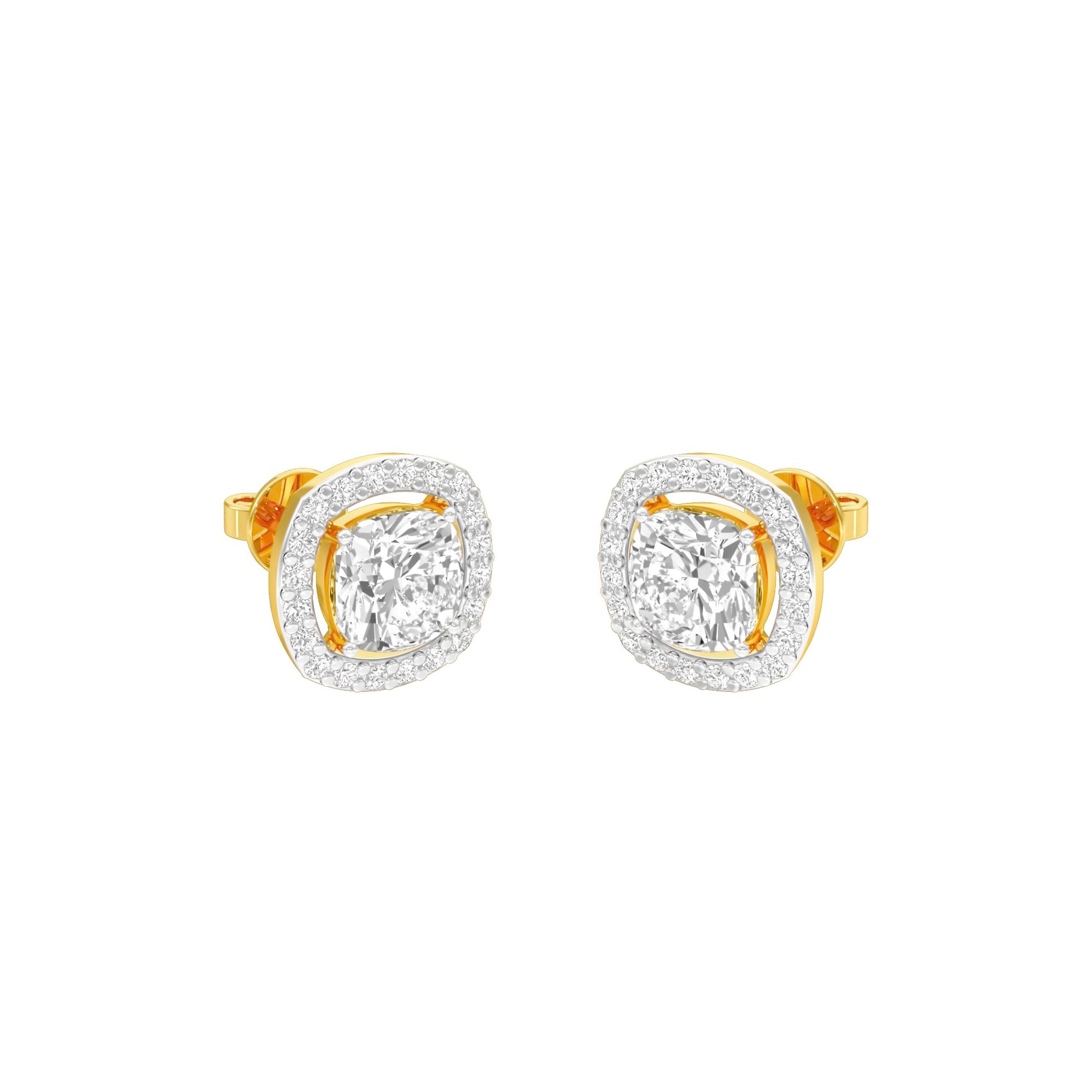 Little Luxe Diamond Stud Earrings 18 KT / Yellow Gold