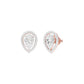 Tiny Flame Diamond Stud Earrings 18 KT / Rose Gold