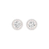 Pixie Points Halo Diamond Stud Earrings 18 KT / Rose Gold