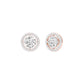 Pixie Points Halo Diamond Stud Earrings 18 KT / Rose Gold